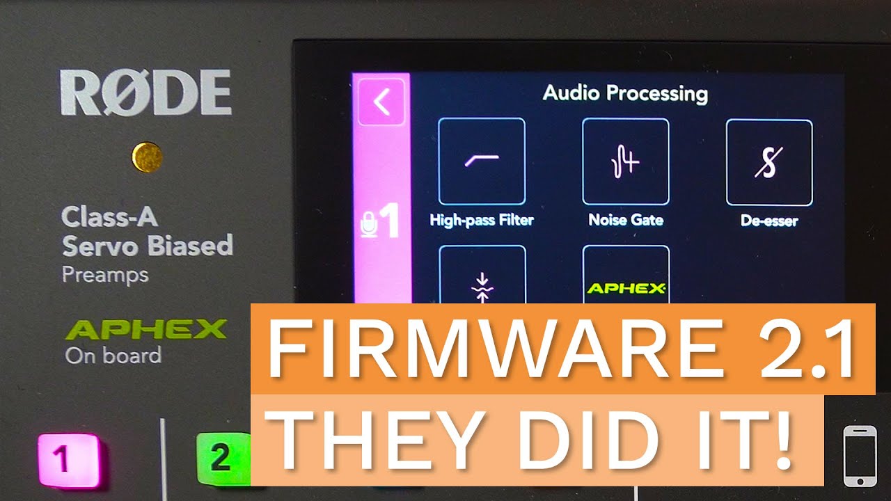 Rodecaster Pro Firmware 2.1 - The Update Audio Geeks Wanted! - YouTube