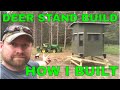 Deer Hunting Blind Build. Step by Step.