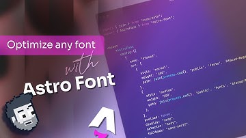 Next Font for Astro Sites