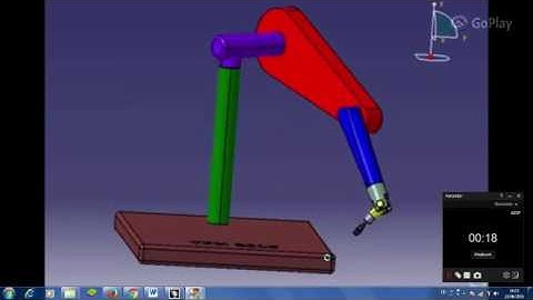 simulation of a robot by CATIA