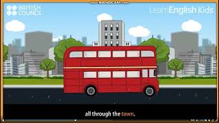 Wheels On The Bus Go Round And Round English Animated Nursery Rhyme Songs