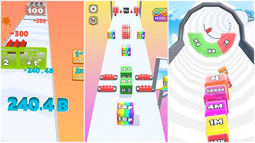 Ultimate 2048 Race – Jelly Run vs Jelly Tube vs Number Shooting | 256q vs 7770B vs (268B→@)