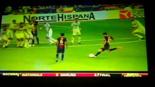 Messi Free Kick Goal Vs Real Madrid Supercopa Espana 2012  2-1