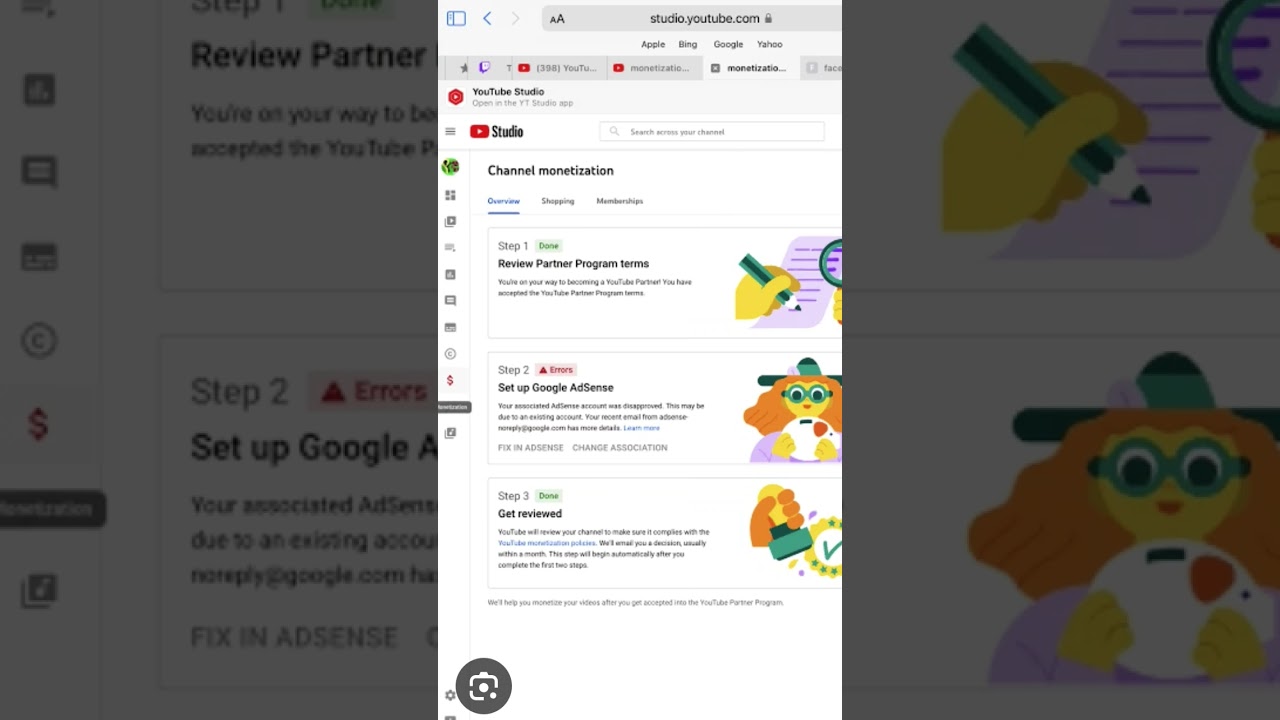 Your associate adsense account disabled 
