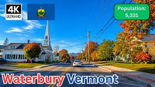 Waterbury Vt Driving Tour Classic New England Town In Autumn