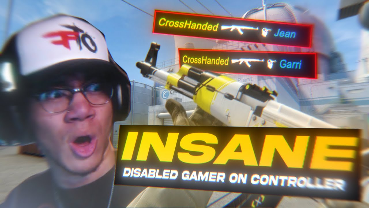 I CARRIED my TEAM with a CONTROLLER! (CSGO) - YouTube