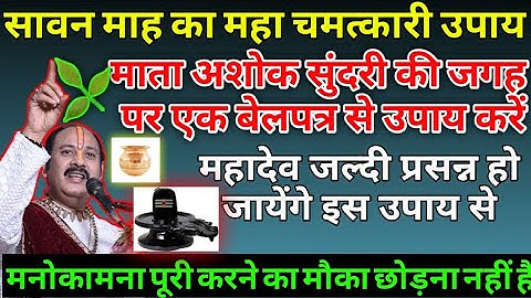 7 अगस्त सावन माह का उपाय माता अशोक सुंदरी वाली जगह उपाय करें | Sawan ke upay pradeep mishra ji