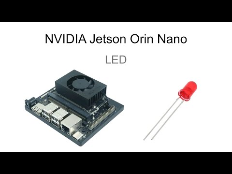 Use LED with Nvidia Jetson Orin Nano 8GB Dev Kit via the GPIO  #jetson #nvidia  #orinnano