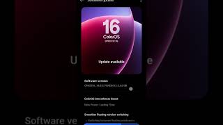 OPPO F31 5G COLOROS 16 UPDATE START