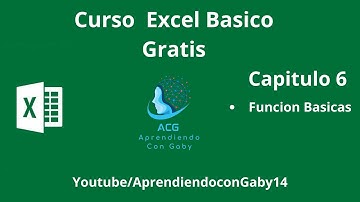 Curso Excel Basico Capitulo 6 ( Funciones Basicas)