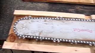 Mounting a plywood chainsaw Scabbard to the log arch