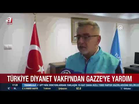 Türkiye Diyanet Vakfı'ndan Gazze'ye yardım