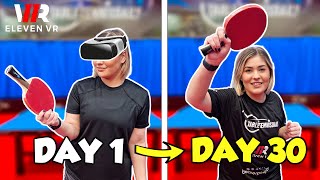 Can Virtual Reality Improve Real Life Table Tennis?! | 30 Day Challenge screenshot 1