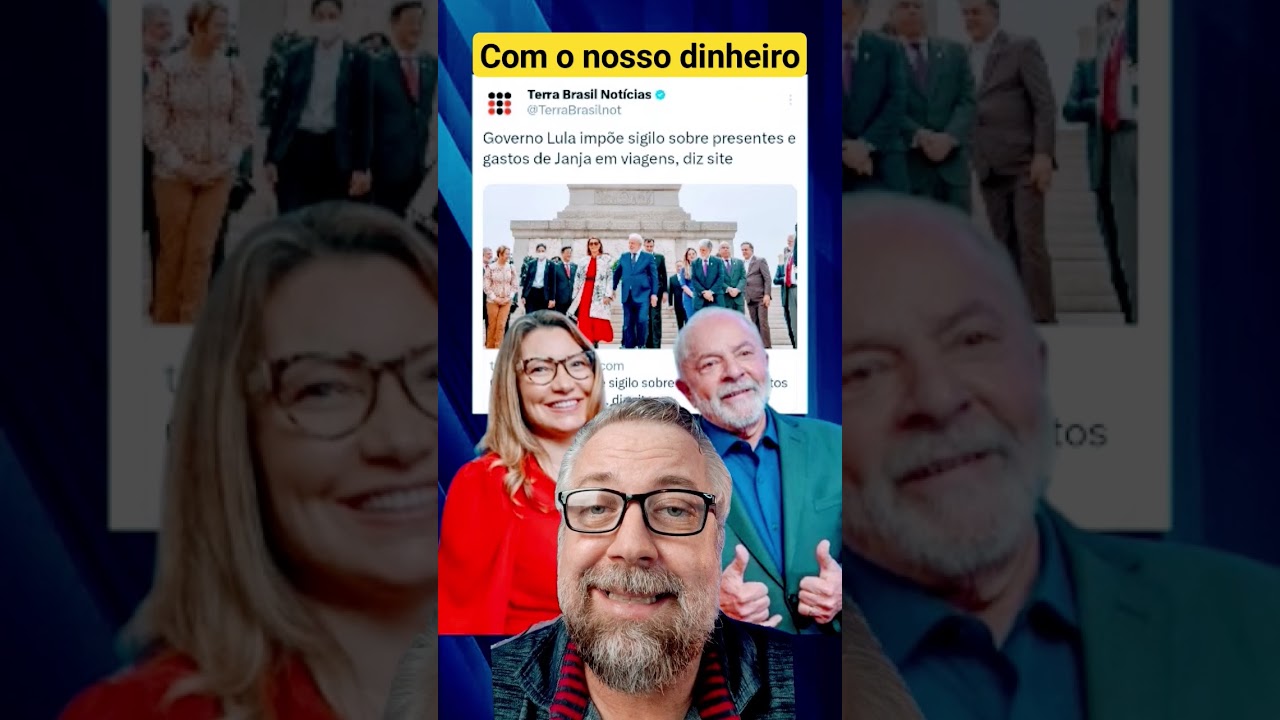 GOVERNO LULA PÕE SOB SIGILO GASTOS DE VIAGENS E PRESENTES DE JANJA 😱