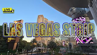 🫶🏼LAS VEGAS LIVE ON THE STRIP | Sunday Stroll 🚶🏽‍♀️‍➡️😉 #live #walking #relaxing #lasvegas