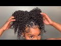 DETAILED CRISS CROSS RUBBER BAND HAIRSTYLE w/clip ins! |  BETTERLENGTH #protectivestyles #subscribe