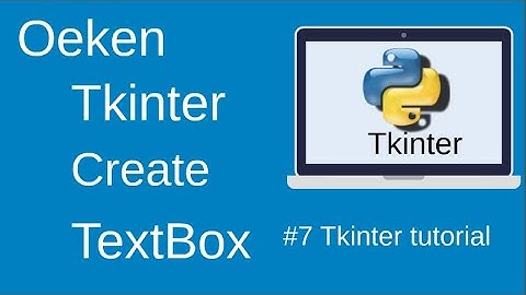 Creating Input fields | Entrybox | Textbox with Tkinter Python  || part-7