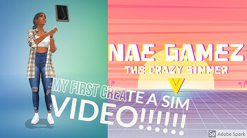 My First Video!!!- Sims 4 create a sim
