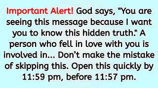 🔴 Important alert! God says, "You are seeing this message because I want you to know this hidden t..