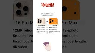 iphone 16 pro vs iPhone 17 pro max camera features #iphone17pro #iphone16pro #iphonecamera