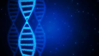 Abstract rotating DNA medical background stock footage | stock video | Cinefootage