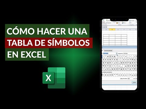 Cómo Crear o Hacer una Tabla de Símbolos en Excel - Fácil y Rápido