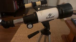 Gskyer Telescope, 70mm Aperture 400mm AZ Mount Astronomical Refracting Telescope for Kids Beginners