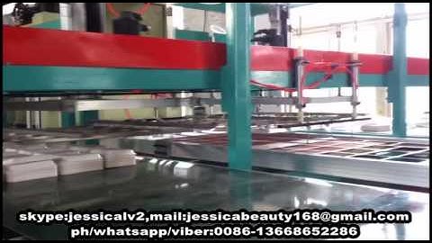 jessica  robot arm  forming and cutting machine for food box tray