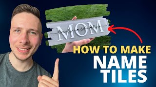 How to Make Personalized Name Tiles with Vinyl and a Home Depot Tile!
