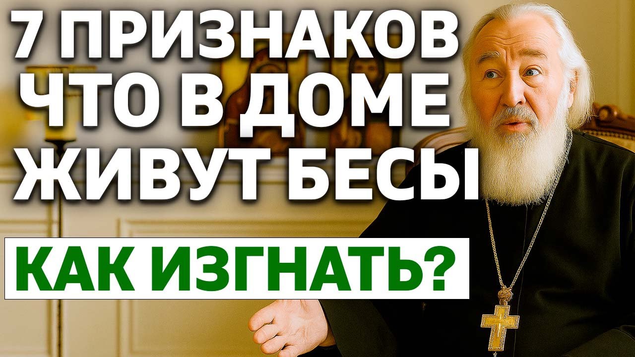 7 ПРИЗНАКОВ ОДЕРЖИМОСТИ В ДОМЕ. Как изгнать бесов молитвой