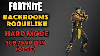 [WR] - Fortnite Backrooms Roguelike - Hard Mode (Solo) Done in 01:59