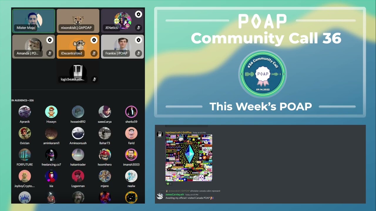 POAP Community Call #36: 2022-09-14 Merge Day Special