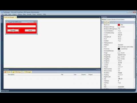 How to Make a Basic Keygen using Visual Basic 2010 part 2