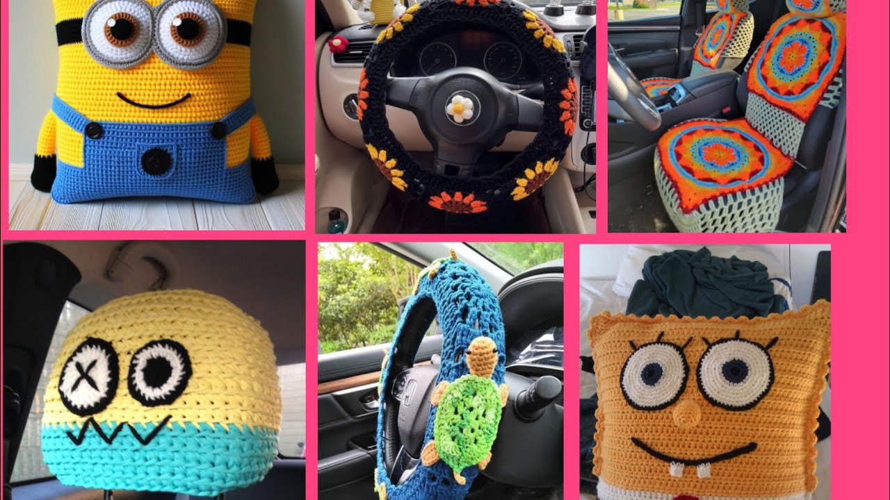 Crochet car accessories || Crochet articles