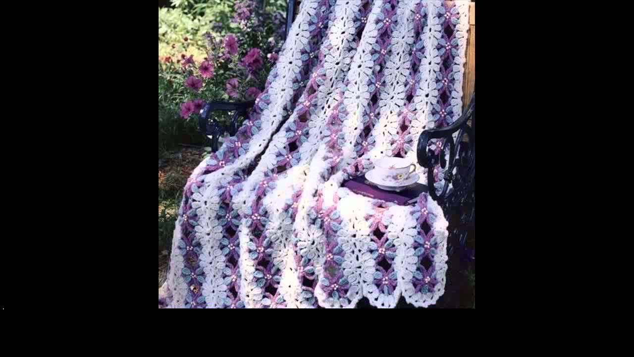 easy crochet afghan patterns - YouTube