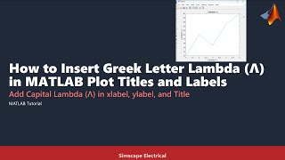 How to Insert Greek Letter Lambda (Λ) in MATLAB Plot Titles and Labels