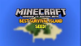 BEST SURVIVAL ISLAND SEED - MCPE 0.12.0 / Minecraft Windows 10 Edition! screenshot 1