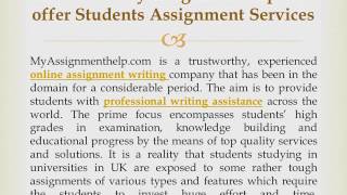 Are You Looking For Student Assignment Help Services?