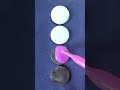 #oddlysatisfying Watch These Coins Disappear Under Paint 😳🪙 #shorts