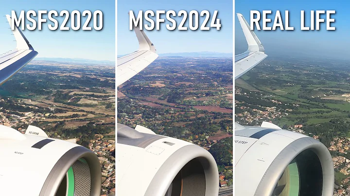Microsoft Flight Simulator 2020 vs MSFS 2024 vs Real Life (4K Comparison)
