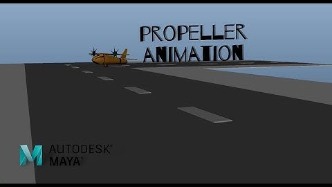 "Real-Time 3D Plane Animation | Maya Viewport (Propeller Aircraft)"