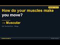 Muscular | ICSE-ISC Class 9 Biology | Synapse