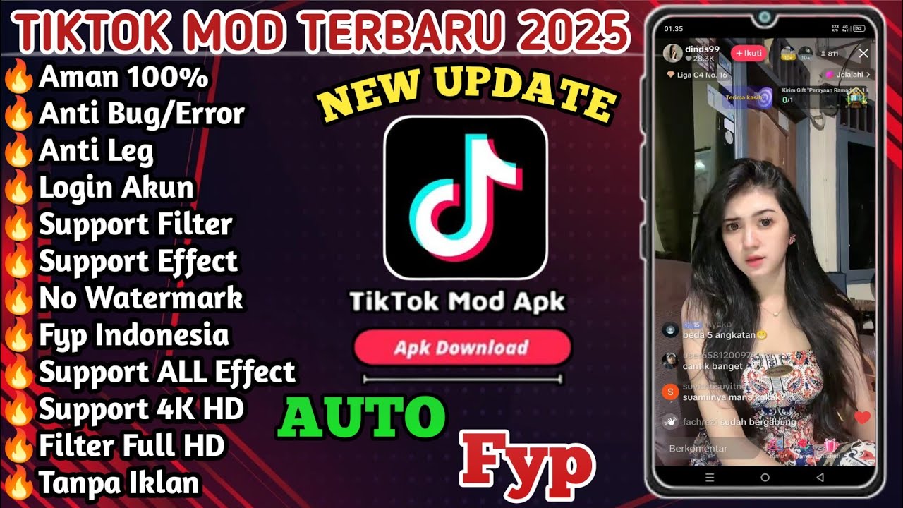 TikTok Mod Terbaru 2025 • Tiktok Mod Apk Download 2025