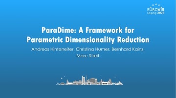 ParaDime: A Framework for Parametric Dimensionality Reduction