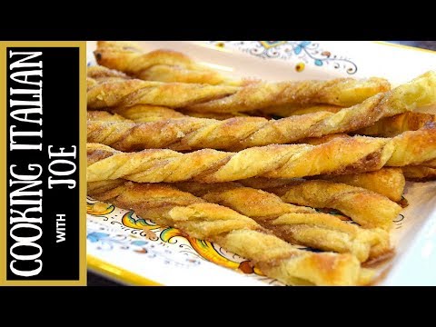 Delicious Cinnamon Puff Pastry Twists Cooking Italain with Joe