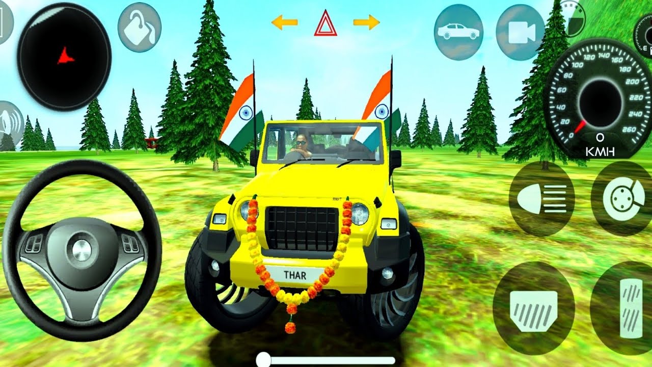 💥Modified Mahindra Thar |🔥Games:Indian yellow Thar | 👿Car Game Android game #2026 