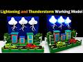 lightening and thunderstorm working model science exhibition - diy - natural disaster - craftpiller