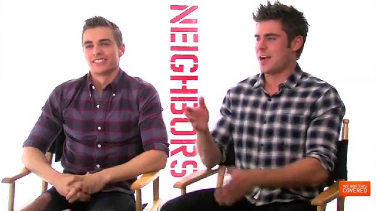 Neighbors Interview With Seth Rogen, Zac Efron, Dave Franco, Rose Byrne and  More [HD] 