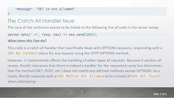 Understanding How Restify Returns 405 Instead of 404 for Non-Existent Endpoints