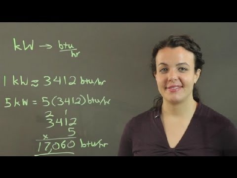 kWをBTU /時間に変換する方法：変換とその他の数学のヒント